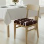 Anyseat Dark Brown & White Wave Lines Chair Cover, Stretch, Washable & Removable