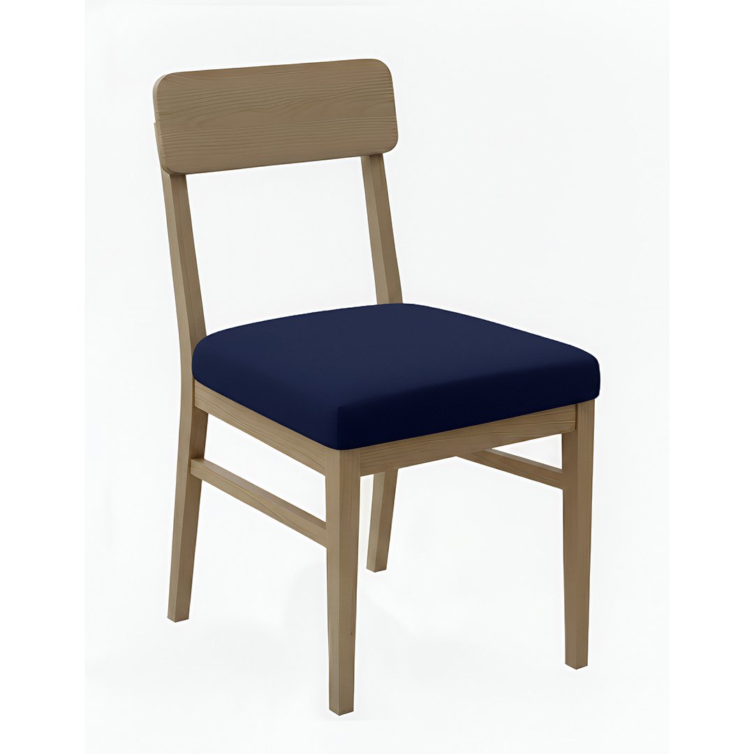 Anyseat Navy Blue Plain Chair Cover, No Print, Stretch, Washable & Removable