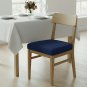 Anyseat Navy Blue Plain Chair Cover, No Print, Stretch, Washable & Removable