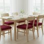 Anyseat Maroon Red Plain Chair Cover, No Print, Stretch, Washable & Removable