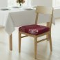 Anyseat Maroon Chair Cover, Simple White Floral Pattern, Stretch, Washable & Removable