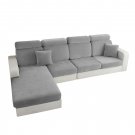 Anyseat Dark Gray L-Shape Sofa Cover, Polyester Chenille, Thick & Stretchable, XL Plus Size Anyseat Dark Gray L-Shape Sofa Cover, Polyester Chenille, Thick & Stretchable, XL Plus Size