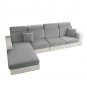 Anyseat Dark Gray L-Shape Sofa Cover, Polyester Chenille, Thick & Stretchable, XL Plus Size