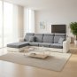 Anyseat Dark Gray L-Shape Sofa Cover, Polyester Chenille, Thick & Stretchable, Large