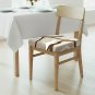 Anyseat Brown, White & Beige Lines Chair Cover, Stretch, Washable & Removable