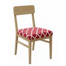 Anyseat Red & White Print Chair Cover, Stretch, Washable & Removable