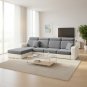 Anyseat Dark Gray L-Shape Sofa Cover, Polyester Chenille, Thick & Stretchable, XL Plus Size
