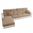 Anyseat Coffee L-Shape Sofa Cover, Chenille, Thick & Stretchable, Medium