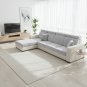 Anyseat Light Gray L-Shape Sofa Cover, Chenille, Thick & Stretchable, XL Plus Size