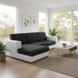 Anyseat Sofa Cover Black Polyester Thick Stretchable Cushion For Living Room 1Pc Back Cushion