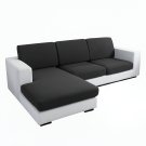 Anyseat Black Polyester Sofa Cover, Thick Stretchable, 1Pc, 160–185cm x 85–105cm