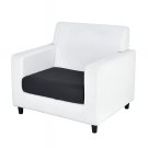 Anyseat Black Polyester Sofa Cover, Thick Stretchable, 1Pc, 95–120cm