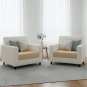 Anyseat Beige Polyester Sofa Cover, Thick Stretchable, 1Pc, 95â120cm