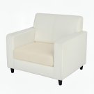 Anyseat White Polyester Sofa Cover, Thick Stretchable, 1Pc, Back Cushion