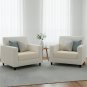 Anyhouz White Polyester Sofa Cover, Thick Stretchable, 1Pc, 225â275cm