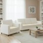 Anyhouz White Polyester Sofa Cover, Thick Stretchable, 1Pc, 45â60cm