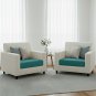 Anyhouz Teal Blue Polyester Sofa Cover, Thick Stretchable, 1Pc, 160â185cm x 85â105cm