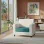 Anyhouz Teal Blue Polyester Sofa Cover, Thick Stretchable, 1Pc, 90â130cm