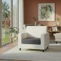 Anyhouz Dark Gray Polyester Sofa Cover, Thick Stretchable, 1Pc, 160â185cm x 60â90cm