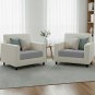 Anyhouz Gray Polyester Sofa Cover, Thick Stretchable, 1Pc, 160â185cm x 85â105cm