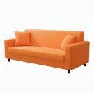 Anyseat 3-Seater Sofa Cover, Plain Orange, Elastic Stretch, Protective Slipcover