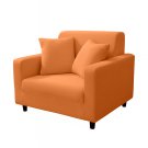 Anyseat 1-Seater Sofa Cover, Plain Orange, Elastic Stretch, Protective Slipcover
