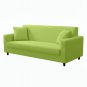 Anyhouz 3-Seater Sofa Cover, Plain Apple Green, Elastic Stretch, Protective Slipcover
