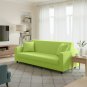 Anyhouz 3-Seater Sofa Cover, Plain Apple Green, Elastic Stretch, Protective Slipcover