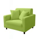 Anyhouz 1-Seater Sofa Cover, Plain Apple Green, Elastic Stretch, Protective Slipcover