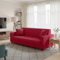 Anyseat 3-Seater Sofa Cover, Plain Rose Red, Elastic Stretch, Protective Slipcover
