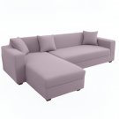 Anyhouz 4-Seater Sofa Cover, Plain Light Purple, Elastic Stretch, Slipcover Anyhouz 4-Seater Sofa Cover, Plain Light Purple, Elastic Stretch, Slipcover