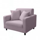 Anyhouz 1-Seater Sofa Cover, Plain Light Purple, Elastic Stretch, Slipcover