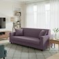 Anyhouz 3-Seater Sofa Cover, Plain Purple, Elastic Stretch, Slipcover