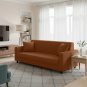 Anyhouz 3-Seater Sofa Cover, Plain Light Coffee, Elastic Stretch, Slipcover