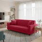 Anyhouz 3-Seater Sofa Cover, Plain Red, Elastic Stretch, Slipcover