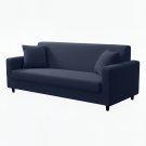 Anyhouz 3-Seater Sofa Cover, Plain Navy Blue, Elastic Stretch, Slipcover Anyhouz 3-Seater Sofa Cover, Plain Navy Blue, Elastic Stretch, Slipcover