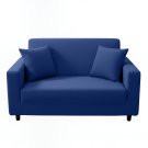 Anyhouz 2-Seater Sofa Cover, Plain Royal Blue, Elastic Stretch, Slipcover Anyhouz 2-Seater Sofa Cover, Plain Royal Blue, Elastic Stretch, Slipcover