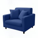 Anyhouz 1-Seater Sofa Cover, Plain Royal Blue, Elastic Stretch, Slipcover Anyhouz 1-Seater Sofa Cover, Plain Royal Blue, Elastic Stretch, Slipcover