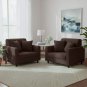 Anyhouz 1-Seater Sofa Cover, Plain Coffee, Elastic Stretch, Slipcover