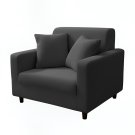 Anyhouz 1-Seater Sofa Cover, Plain Dark Grey, Elastic Stretch, Slipcover Anyhouz 1-Seater Sofa Cover, Plain Dark Grey, Elastic Stretch, Slipcover