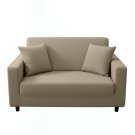 Anyhouz 2-Seater Sofa Cover, Plain Beige, Elastic Stretch, Slipcover Anyhouz 2-Seater Sofa Cover, Plain Beige, Elastic Stretch, Slipcover