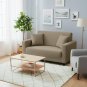 Anyhouz 2-Seater Sofa Cover, Plain Beige, Elastic Stretch, Slipcover