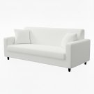 Anyseat 3-Seater Sofa Cover, Plain White, Elastic Stretch, Slipcover