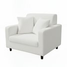 Anyseat 1-Seater Sofa Cover, Plain White, Elastic Stretch, Slipcover Anyseat 1-Seater Sofa Cover, Plain White, Elastic Stretch, Slipcover