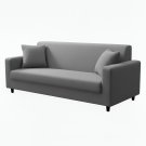 Anyhouz 3-Seater Sofa Cover, Plain Grey, Elastic Stretch, Slipcover Anyhouz 3-Seater Sofa Cover, Plain Grey, Elastic Stretch, Slipcover