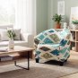 Anyseat Chair Cover Multicolor Diamond Print Dust Proof Tub Slipcover Home Decor