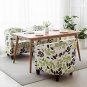 Anyseat Chair Cover White Leaf Print Dust Proof Tub Slipcover Home Decor