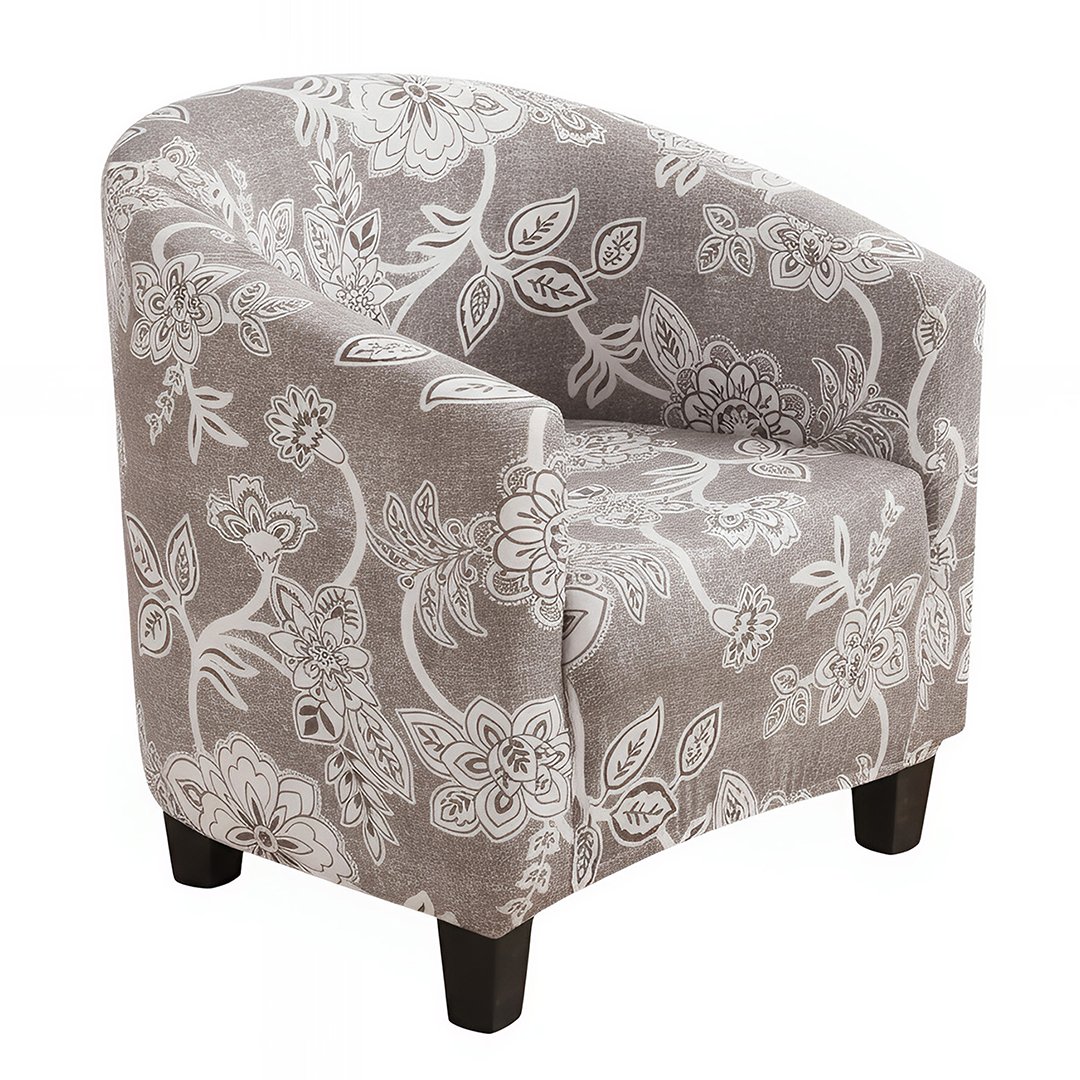 Anyseat Chair Cover Light Gray Bohemian Style Dust Proof Tub Slipcover Home Decor