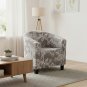 Anyseat Chair Cover Light Gray Bohemian Style Dust Proof Tub Slipcover Home Decor