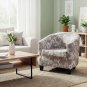 Anyseat Chair Cover Light Gray Bohemian Style Dust Proof Tub Slipcover Home Decor